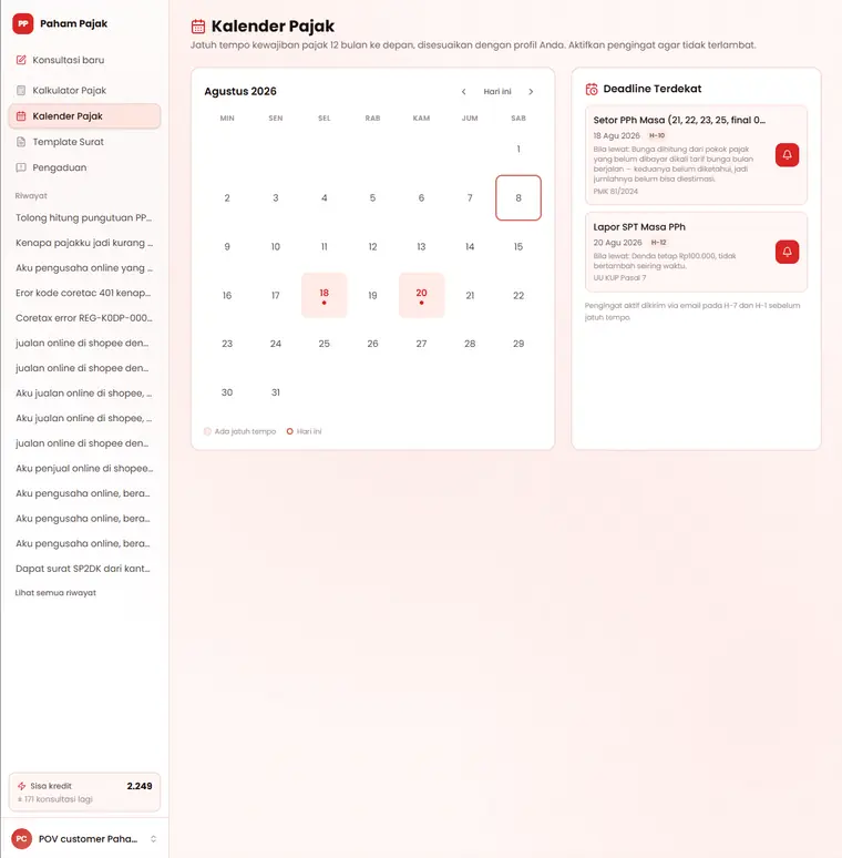 Kalender pajak